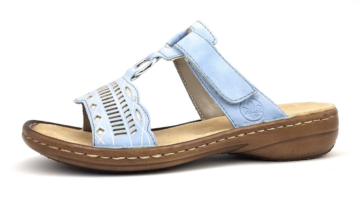 Rieker Morelia 60895-10 Blau aqua/ silver