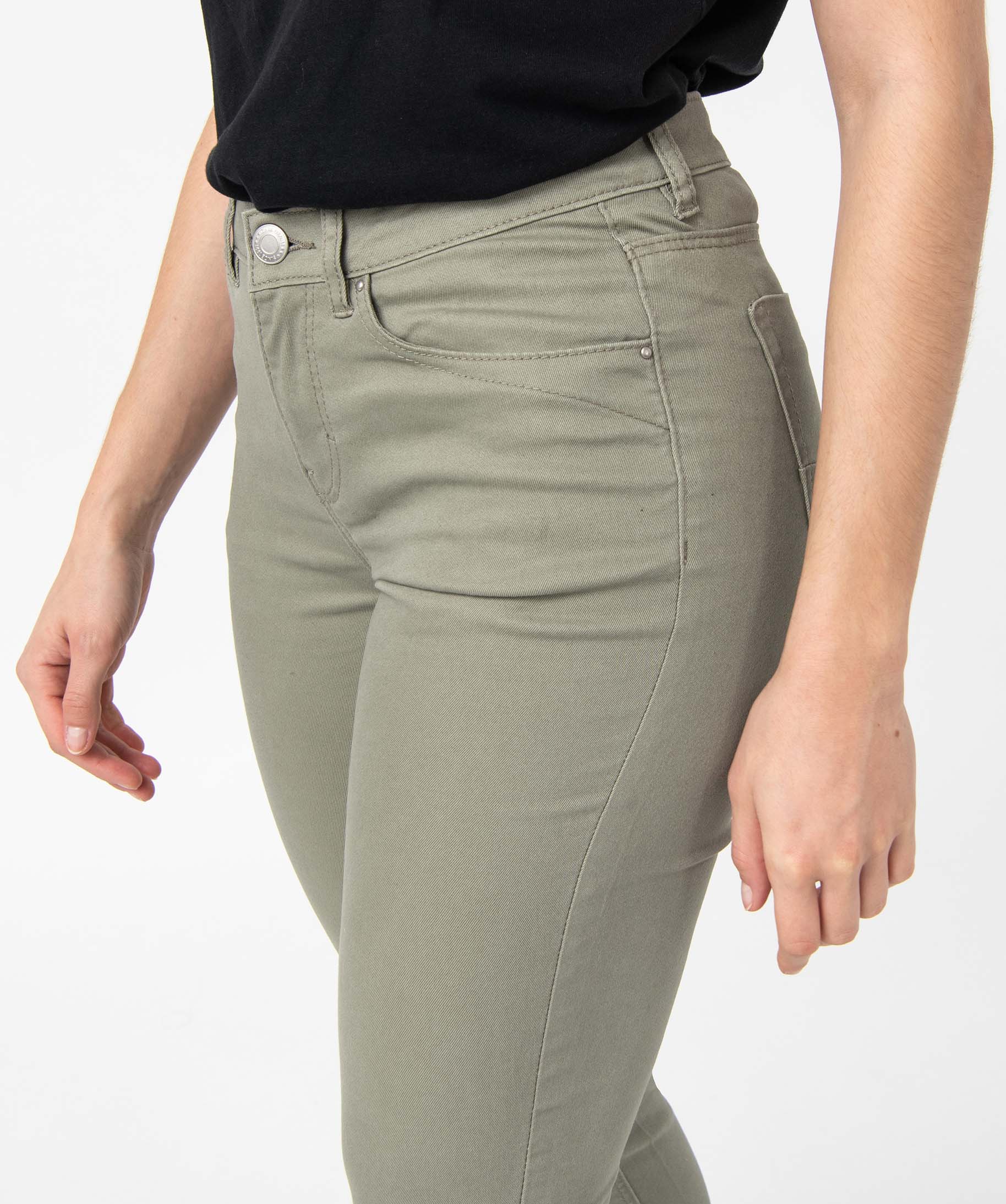 Pantalon femme coupe Slim - L26 kaki | GEMO