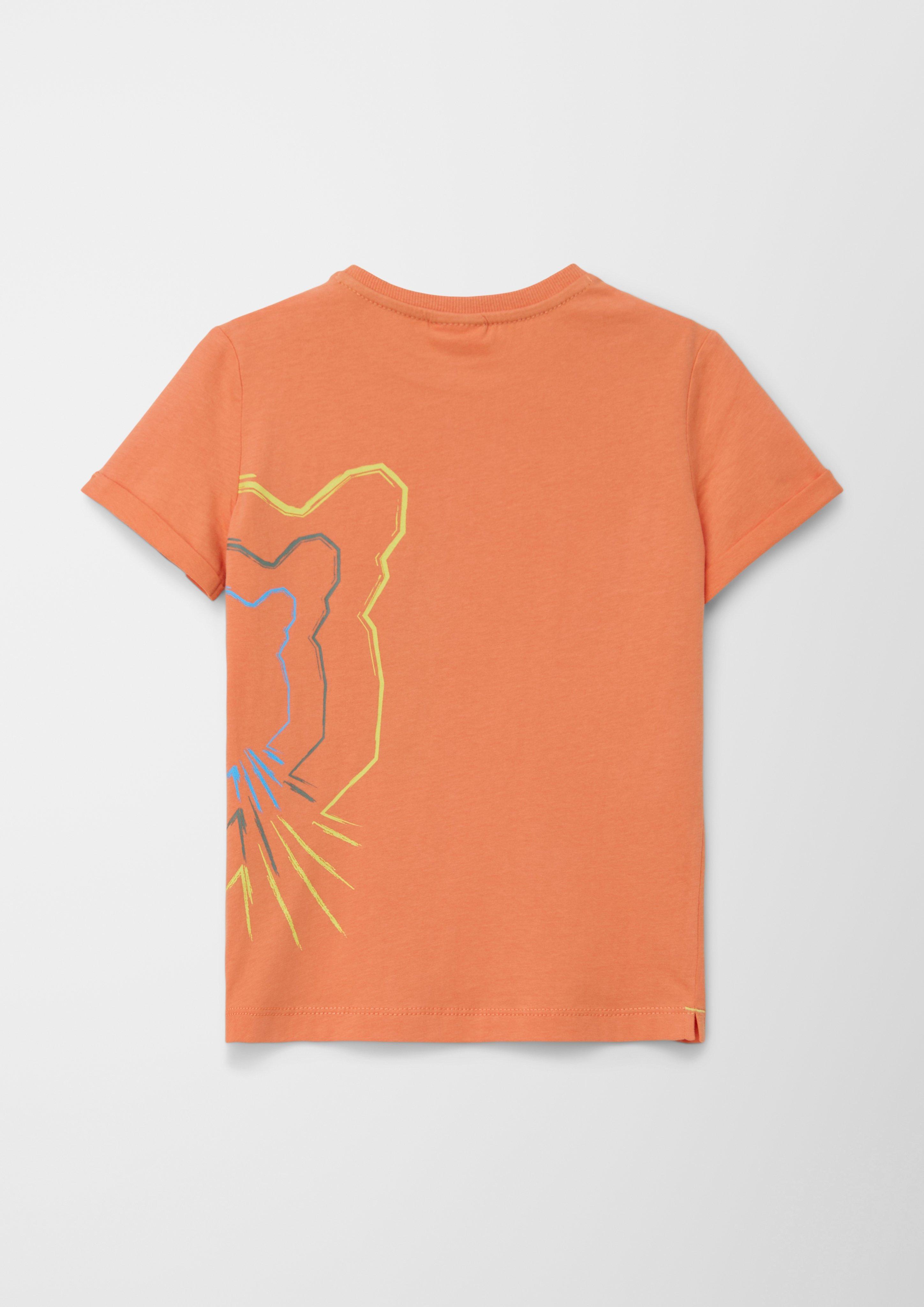 T-Shirt mit gummiertem Print  2127488-2140