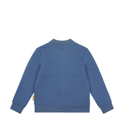 Sweatjacke, mittelblau für Mädchen