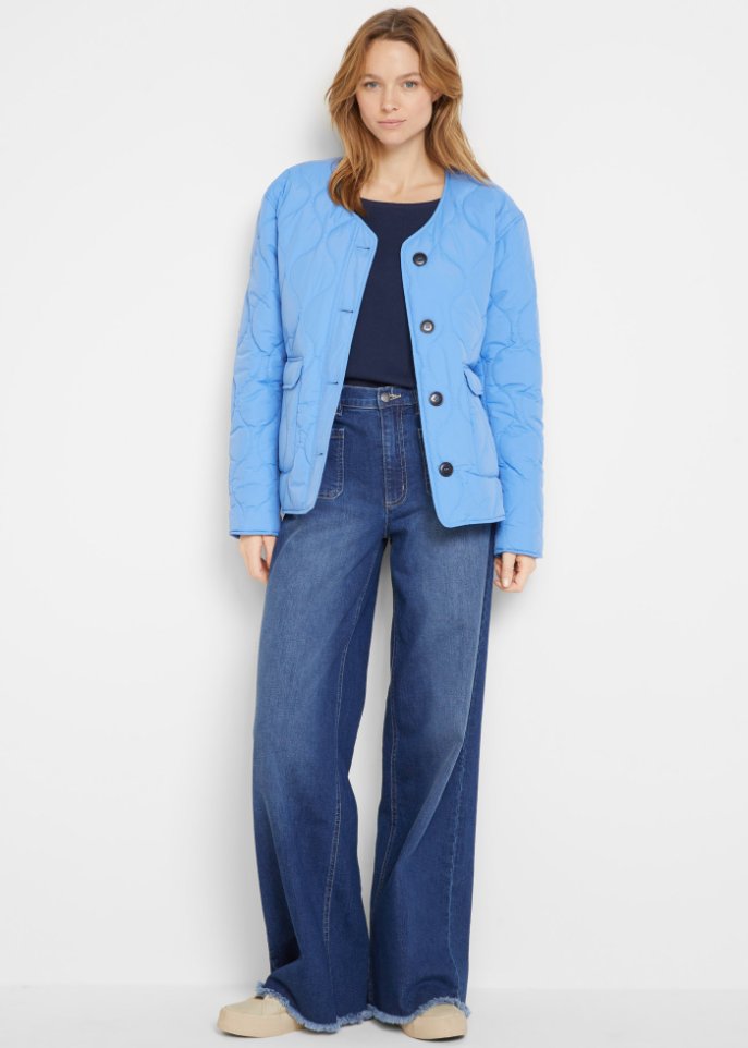 Oversize Steppjacke mit recyceltem Polyester