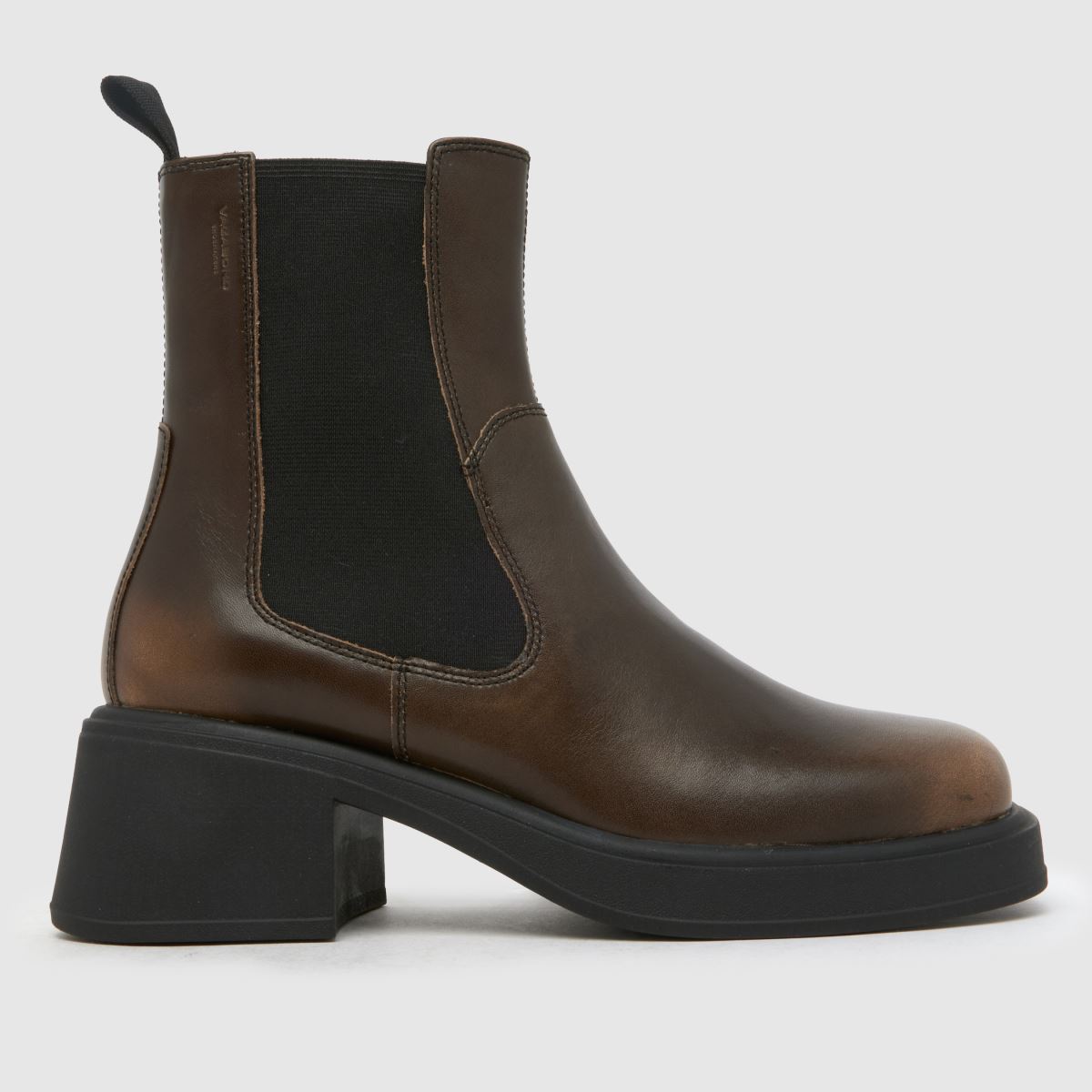 Vagabond Shoemakers – Dorah chelsea-stövlar med fyrkantig tå i brunt