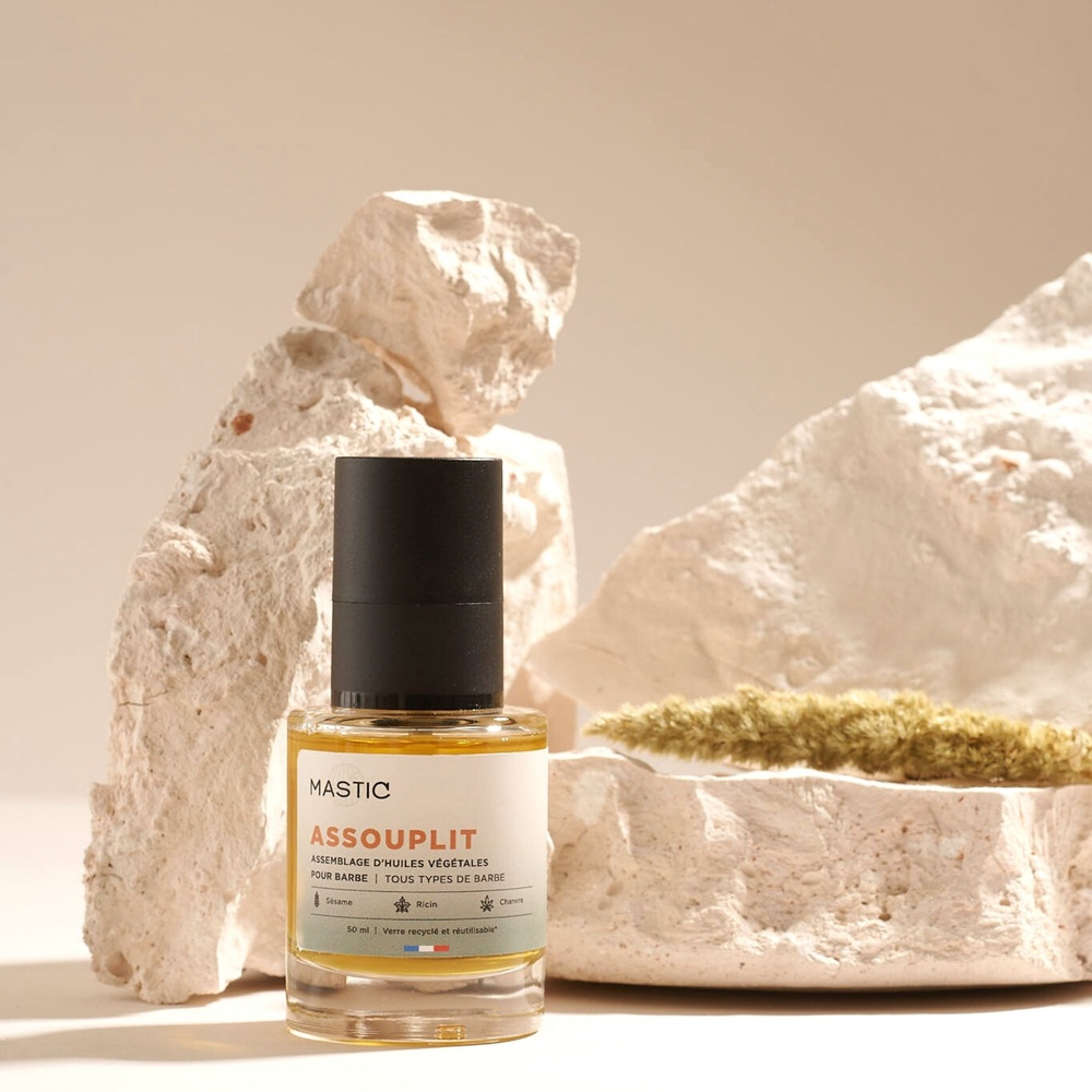 mastic paris Assouplit Huile pour barbe nourrisante et assouplissante