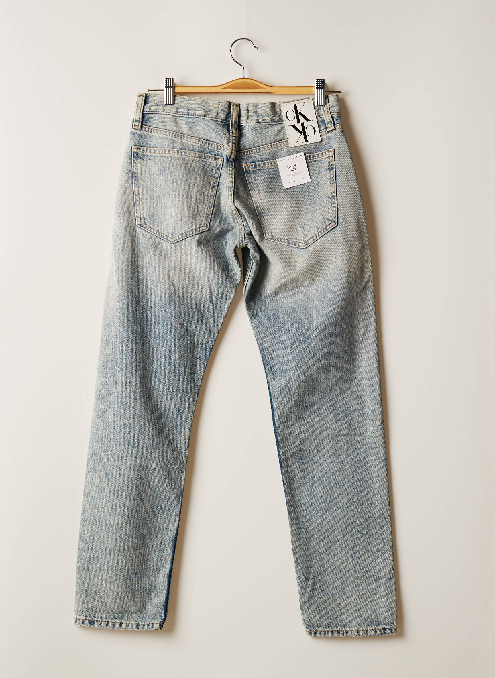Calvin Klein Jean Mom Femme couleur bleu