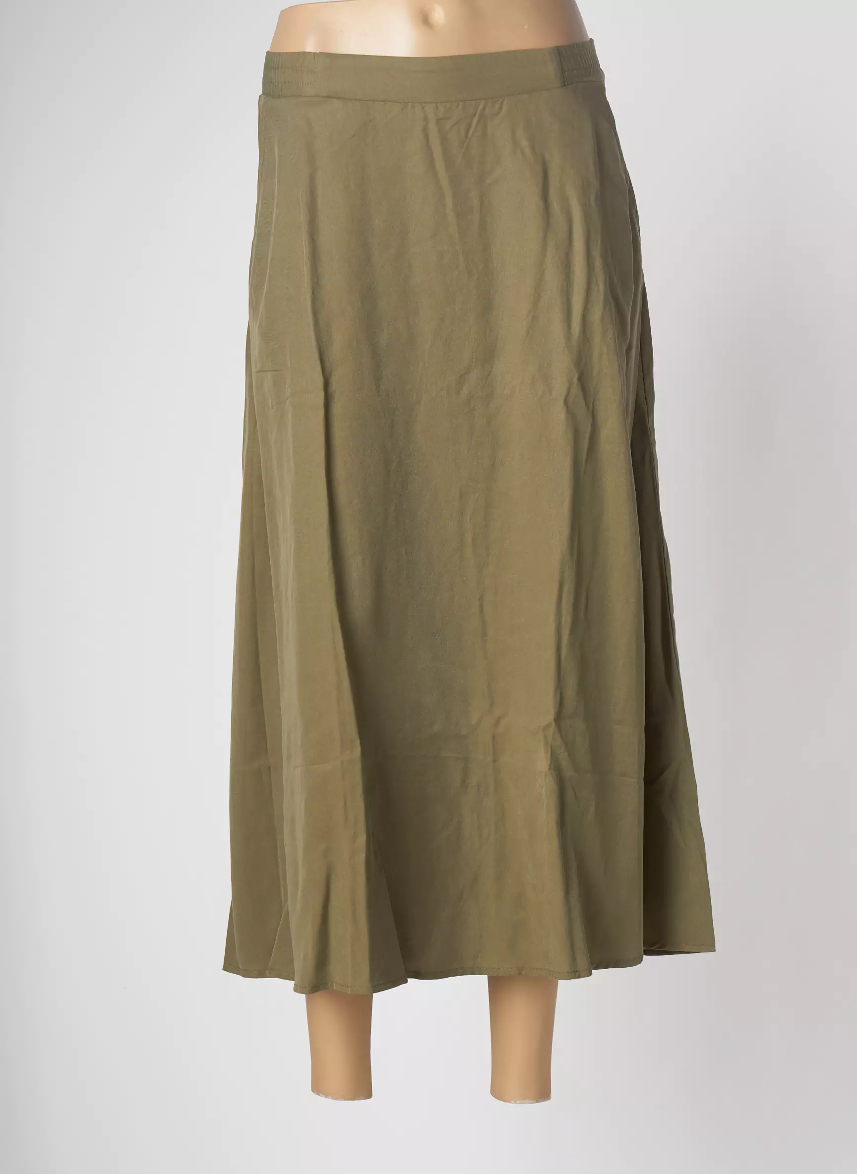 Object Jupes Mi Longues Femme couleur vert