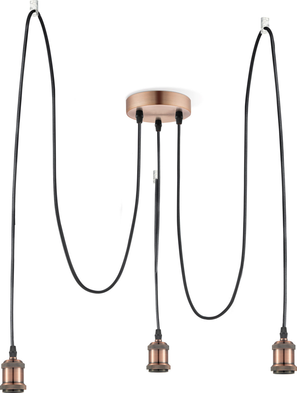 Globo Lighting - OLIVER - Hängeleuchte Metall kupferfarben, 3x E27