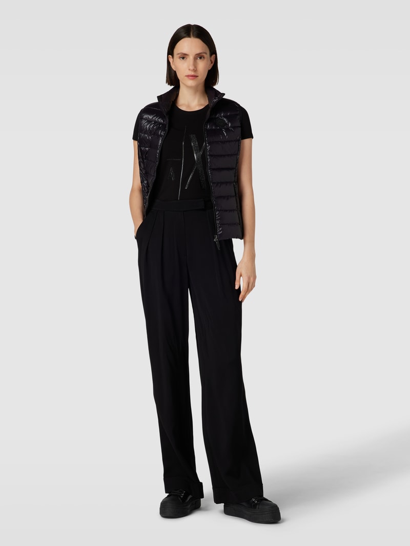 T-Shirt mit Statement-Print in schwarz