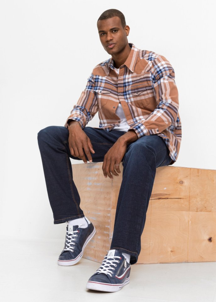 Classic Fit Stretch-Jeans, Straight