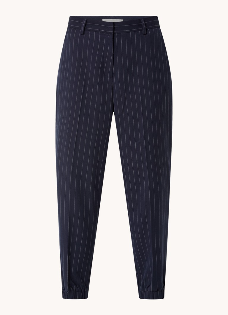 MSCH Copenhagen Mschkendra high waist tapered fit chinos with pinstripe