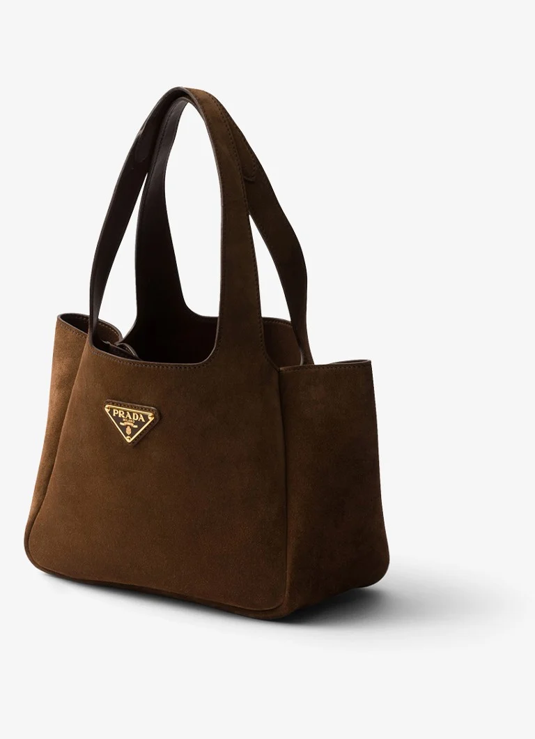 Prada suede mini shopper