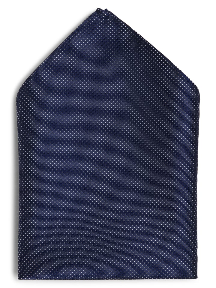 Finshley & Harding London Krawatte und Einstecktuch in marine - 0004 günstig kaufen onesize