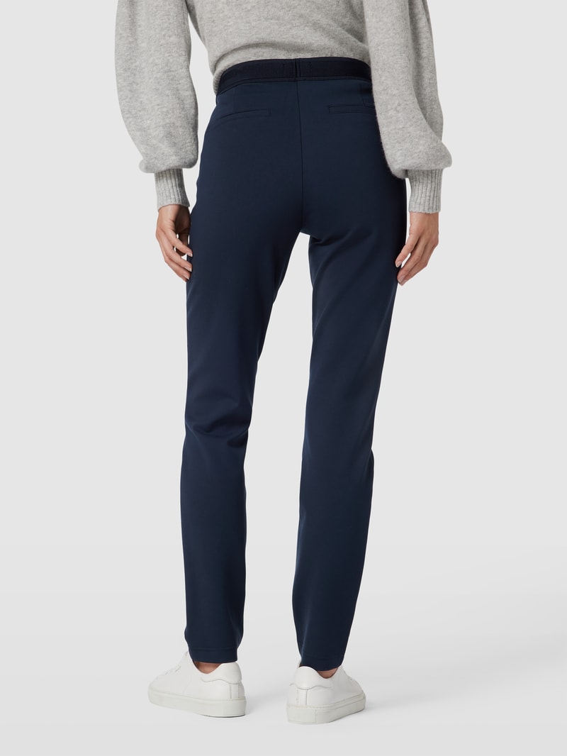 Skinny Fit Stoffhose mit Stretch-Anteil in dunkelblau