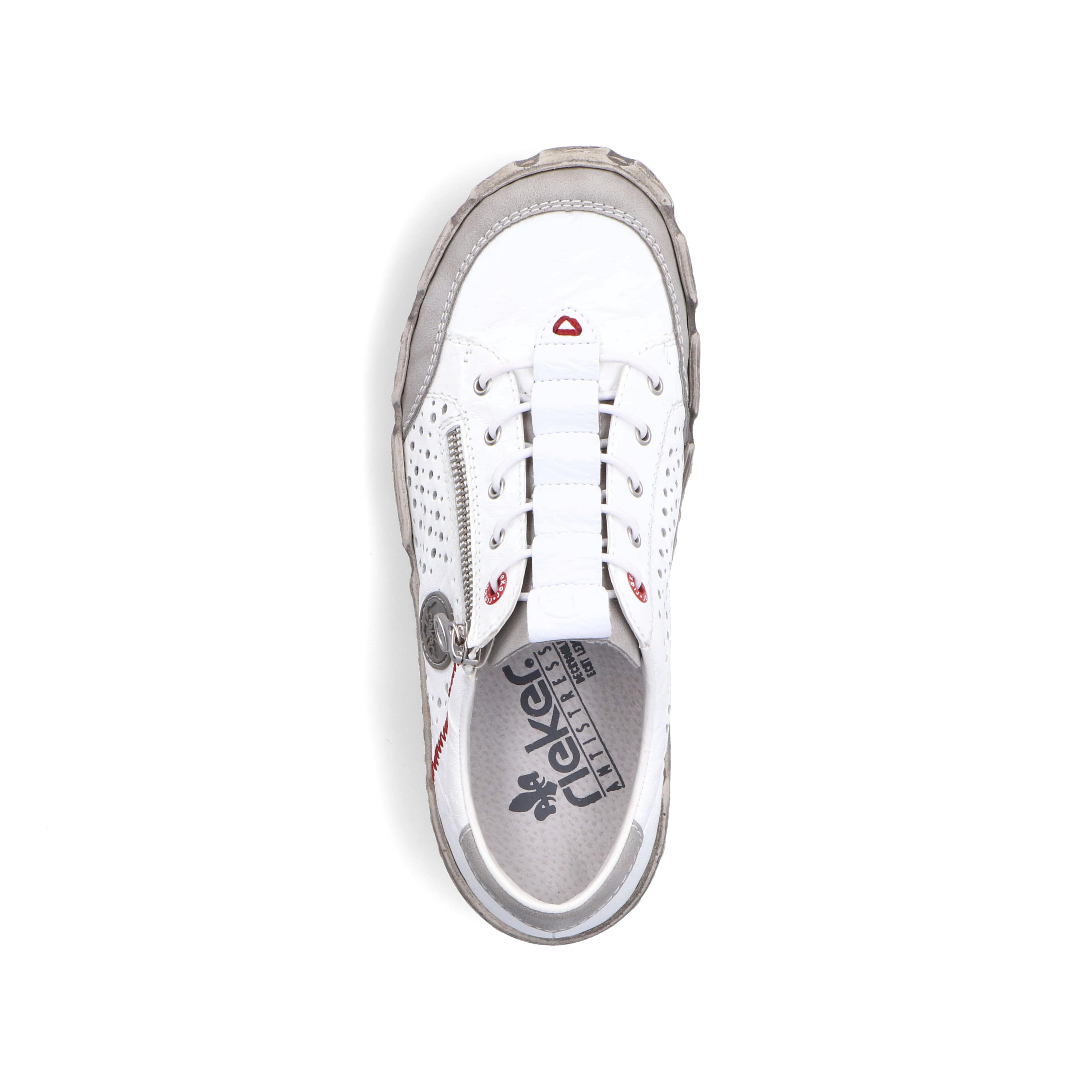 Rieker Damen Slipper reinweiß