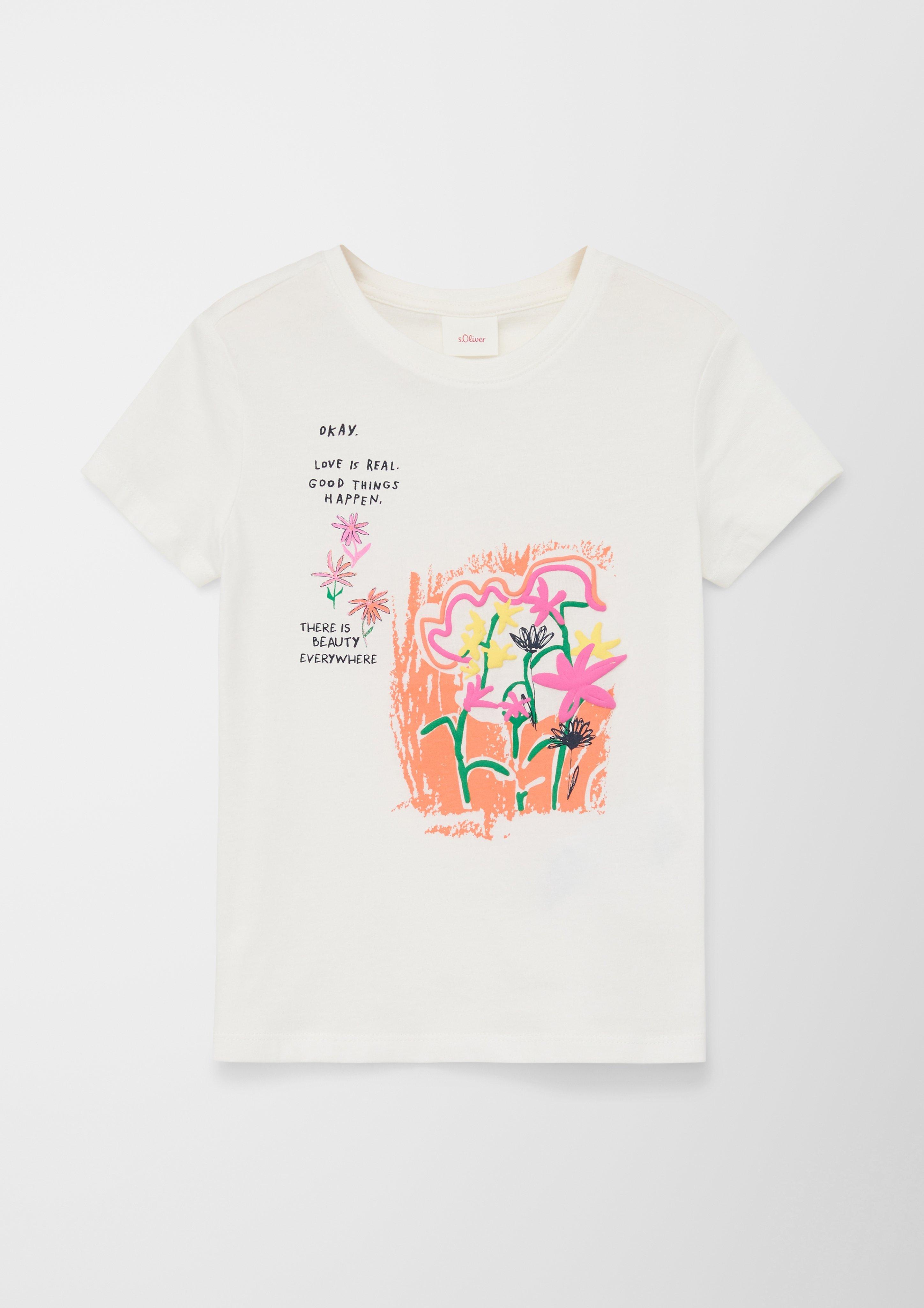 T-Shirt mit Front-Print  2127414-0210