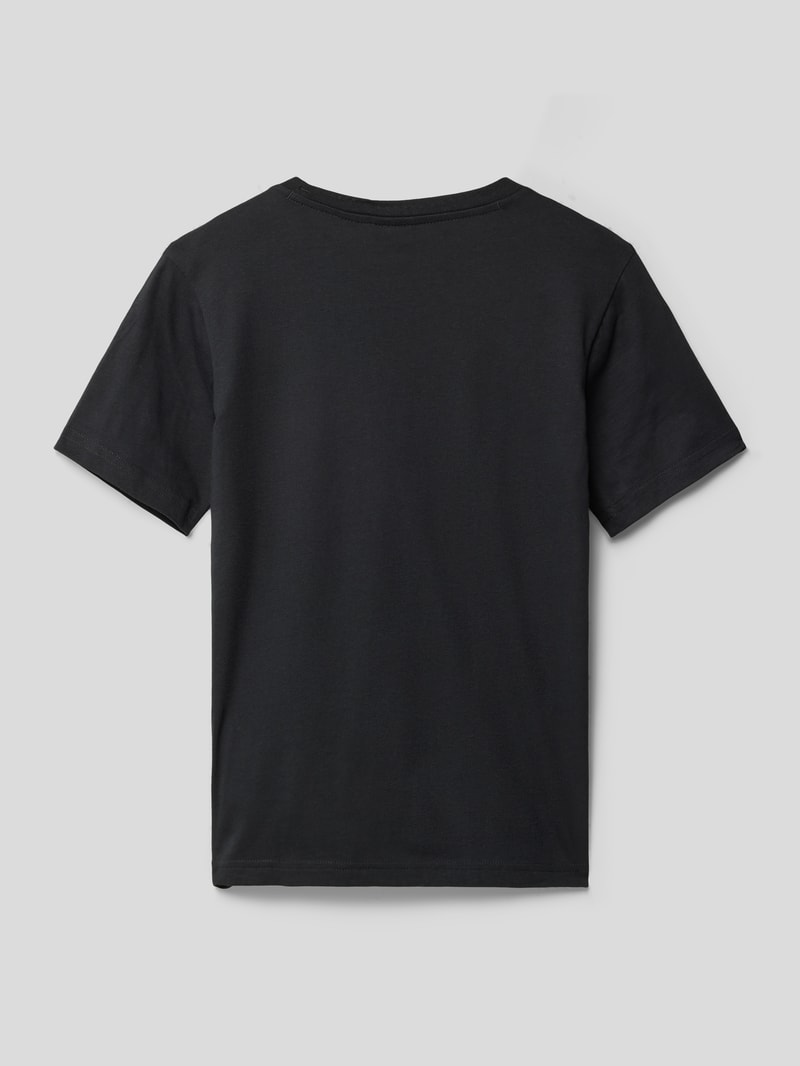 T-Shirt mit Logo-Print Modell 'Rochester' in graphit