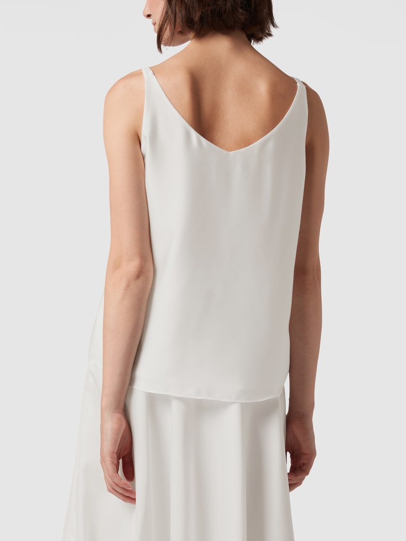 Braut-Top mit V-Ausschnitt in offwhite