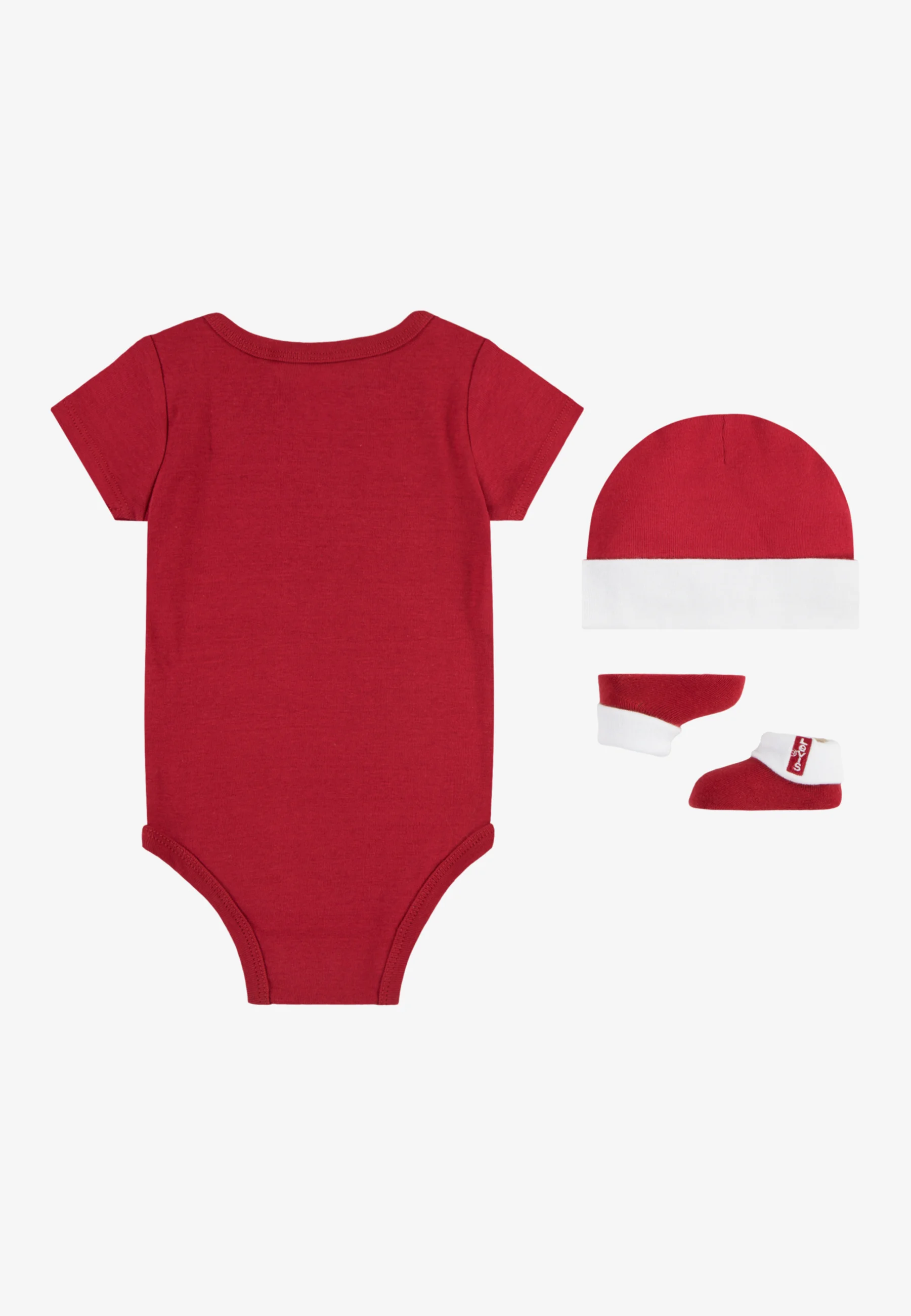 Conjunto unisex de mono, gorro y botín con alas de murciélago de Levi's® - Regalo para baby shower