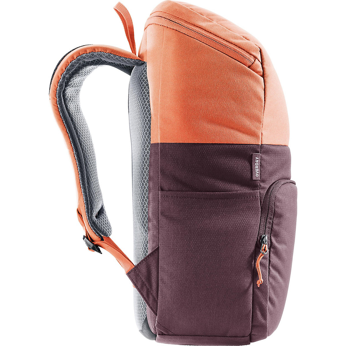 Kinder-Freizeitrucksack OVERDAY aubergine-sienna