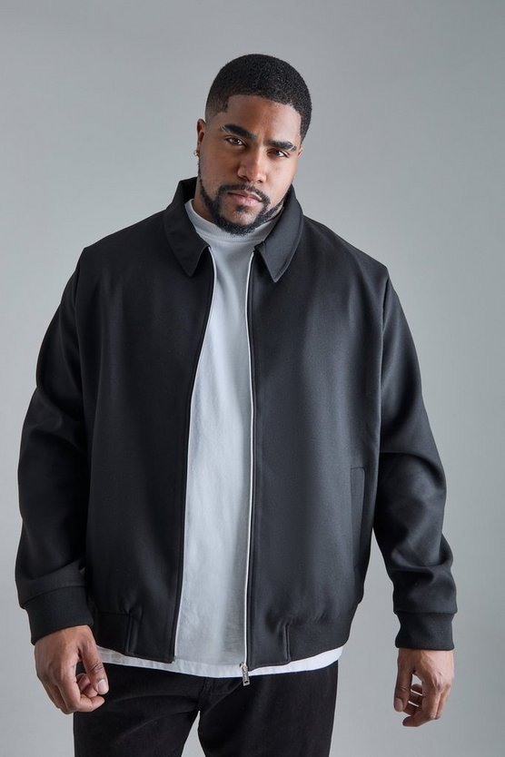 Plus smarte Oversize Bomberjacke mit Seitenstreifen