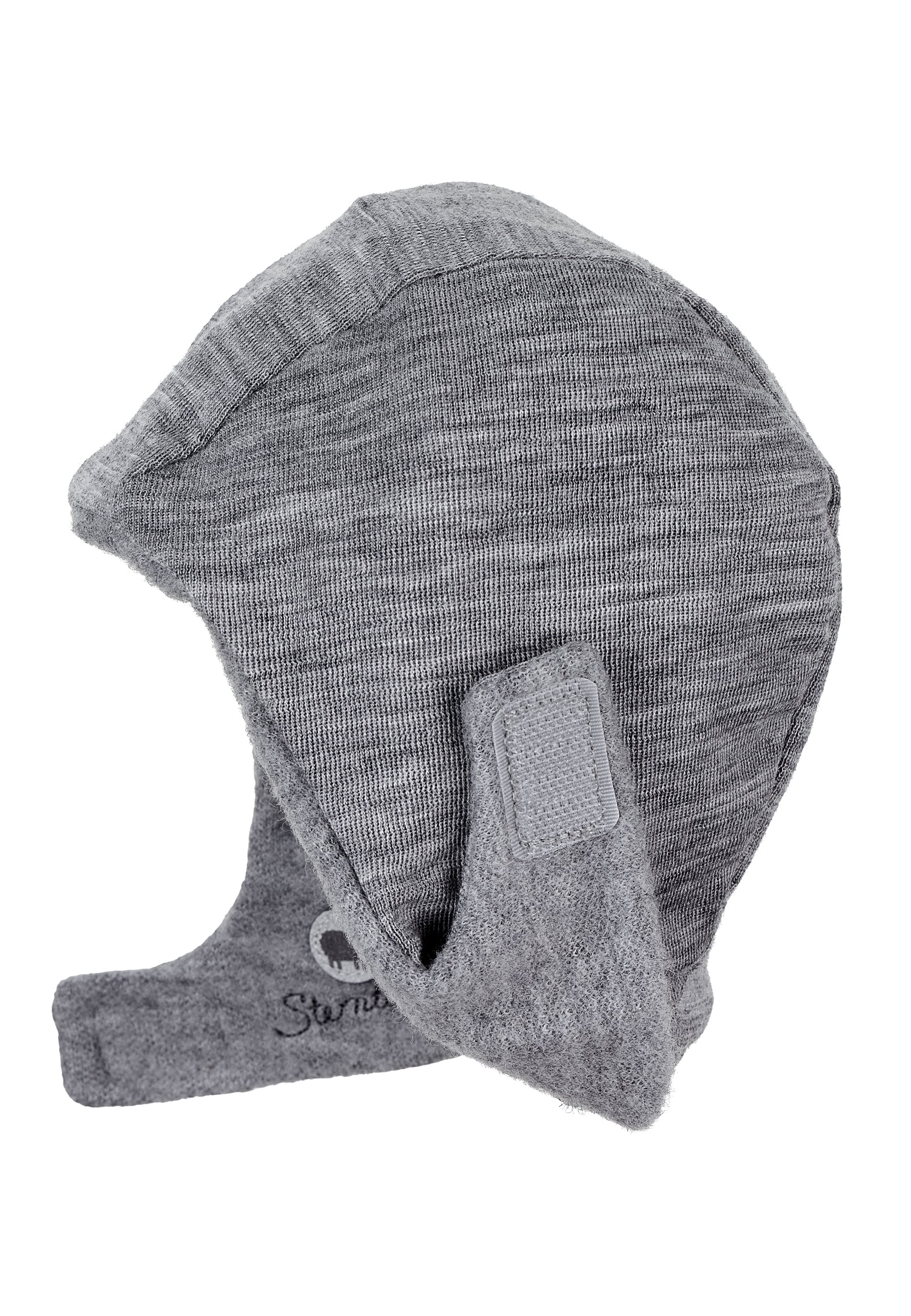 Schalmütze aus Wolle (Merino) mit 3D Ohren