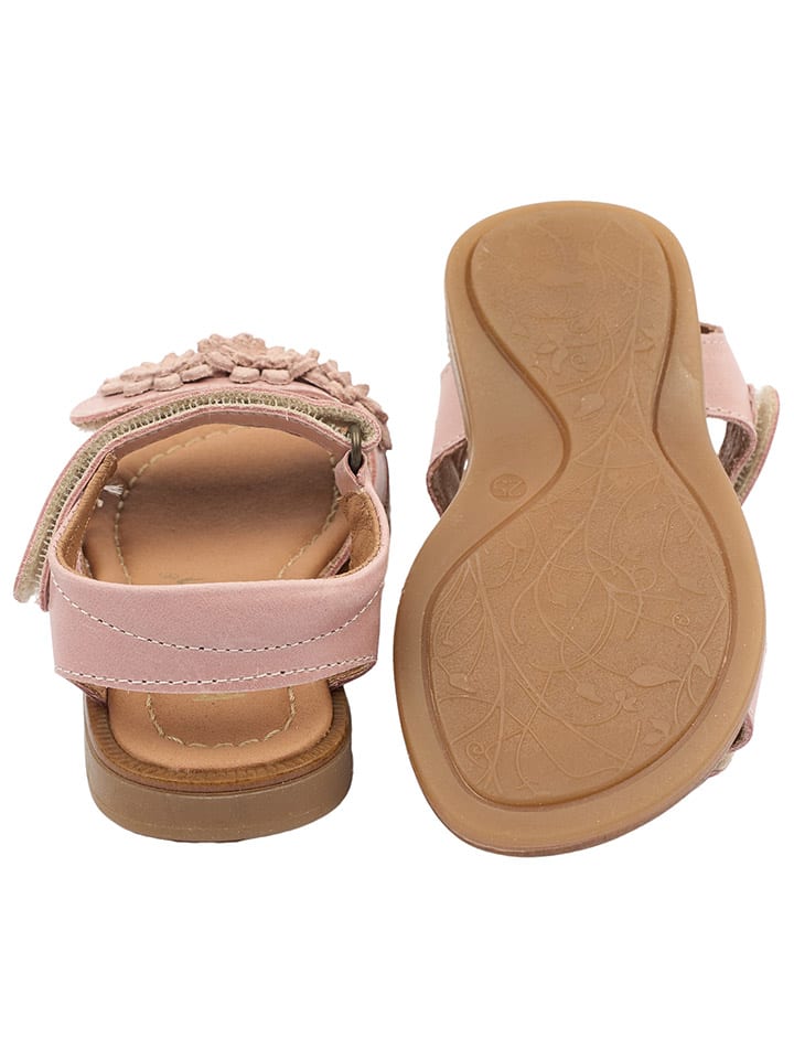 POM POM Leder-Sandalen in Rosa günstig kaufen