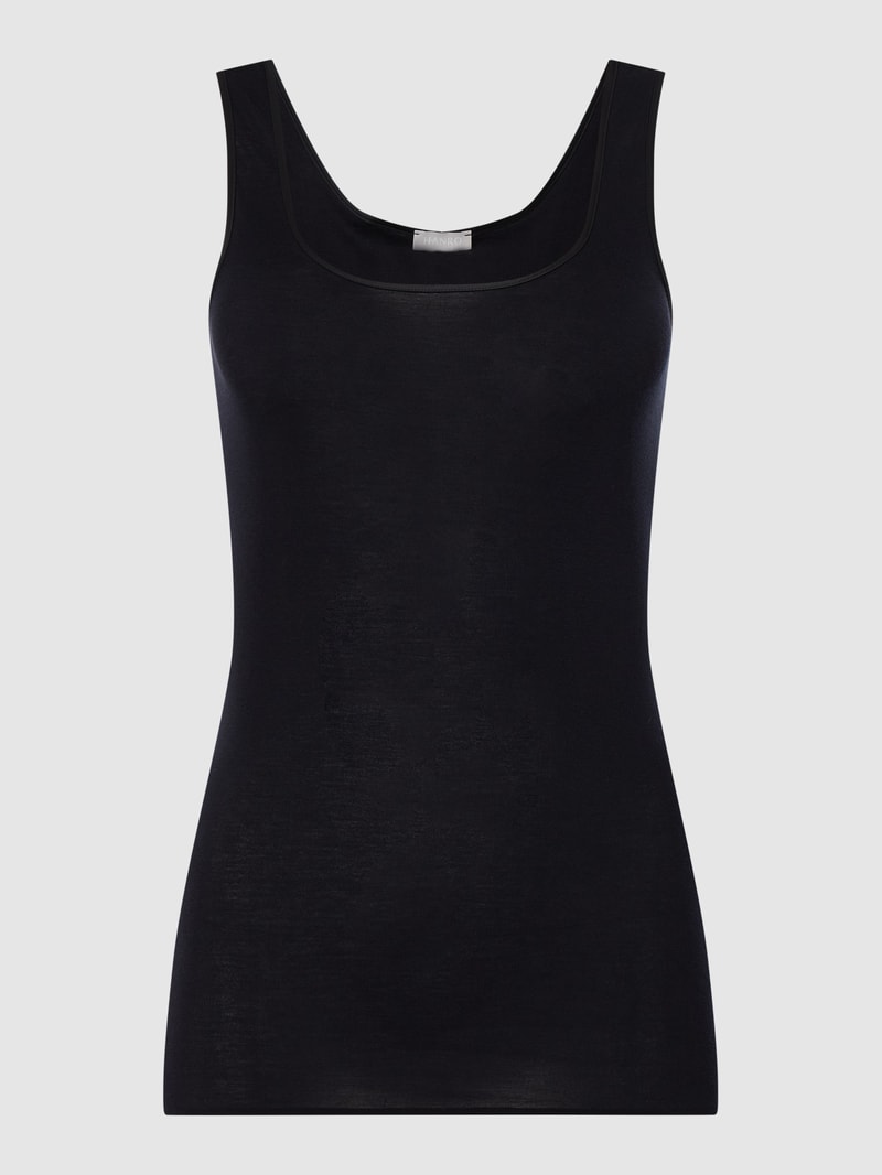 Unterhemd aus Baumwolle - nahtlos Modell Cotton Seamless in schwarz