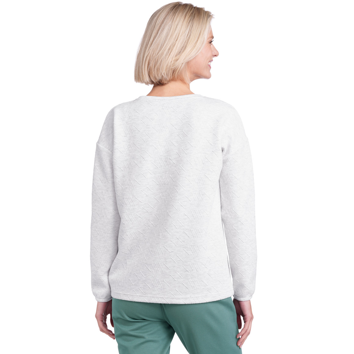 Damen Sweatshirt mit Strukturmuster