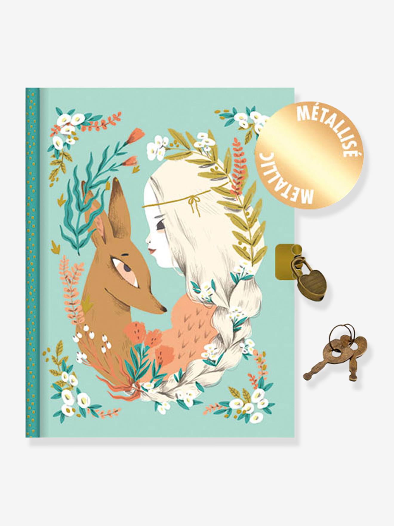 Djeco Kinder Tagebuch mit Schloss LUCILLE DJECO - grün