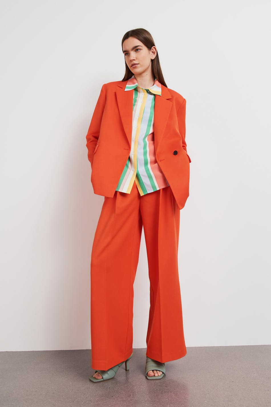 Emilia twill blazer