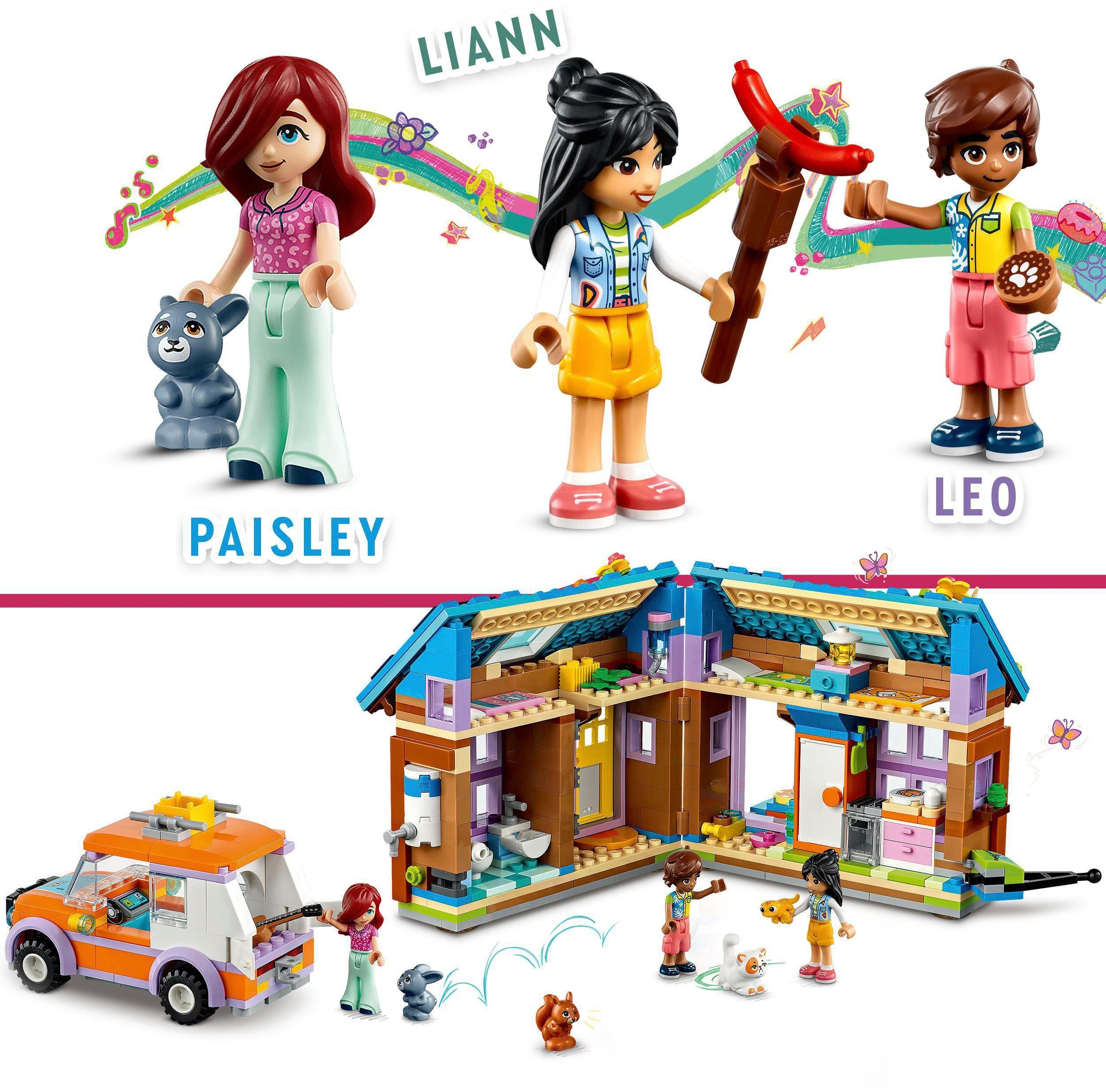 LEGO® Konstruktionsspielsteine Mobiles Haus (41735), LEGO® Friends, (785 St), Made in Europe