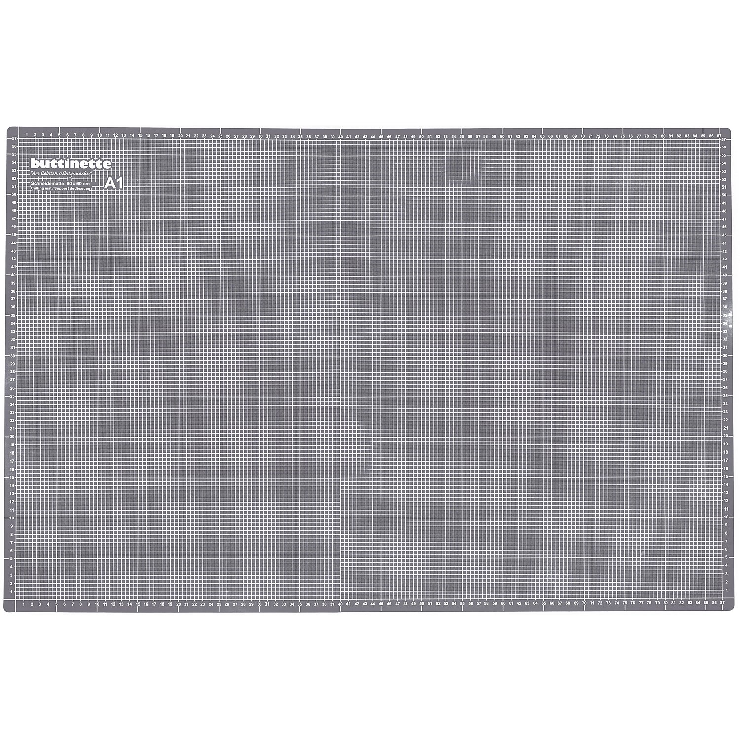buttinette Schneidematte, 90 x 60 cm, grau