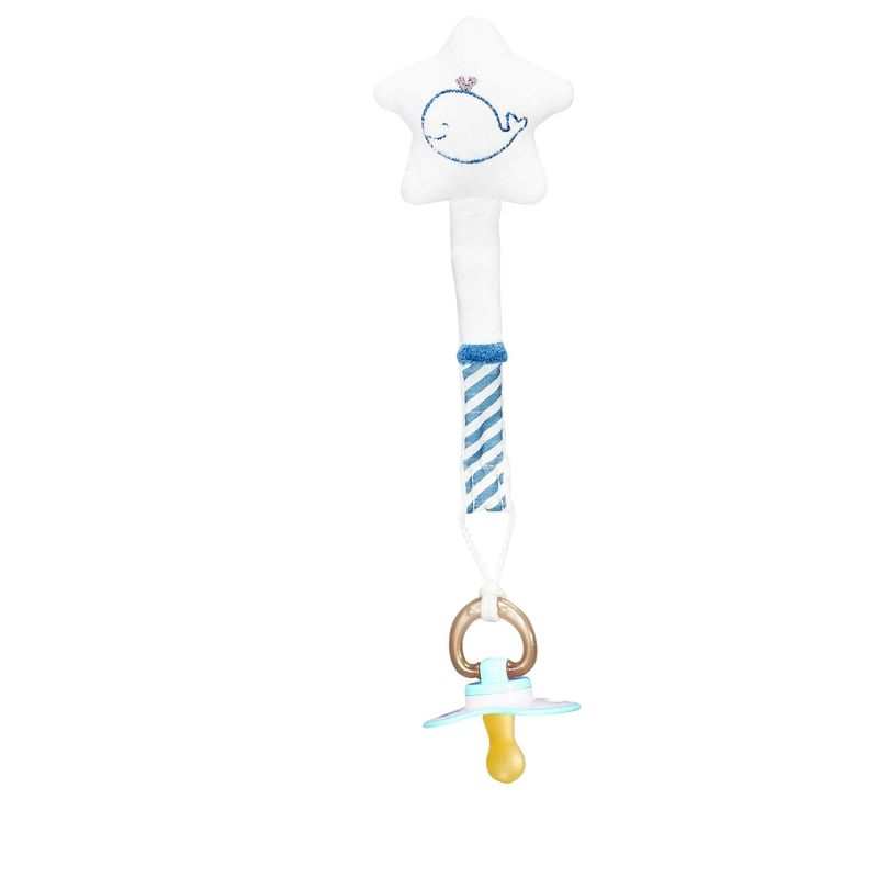 Attache-tétine Blue baleine