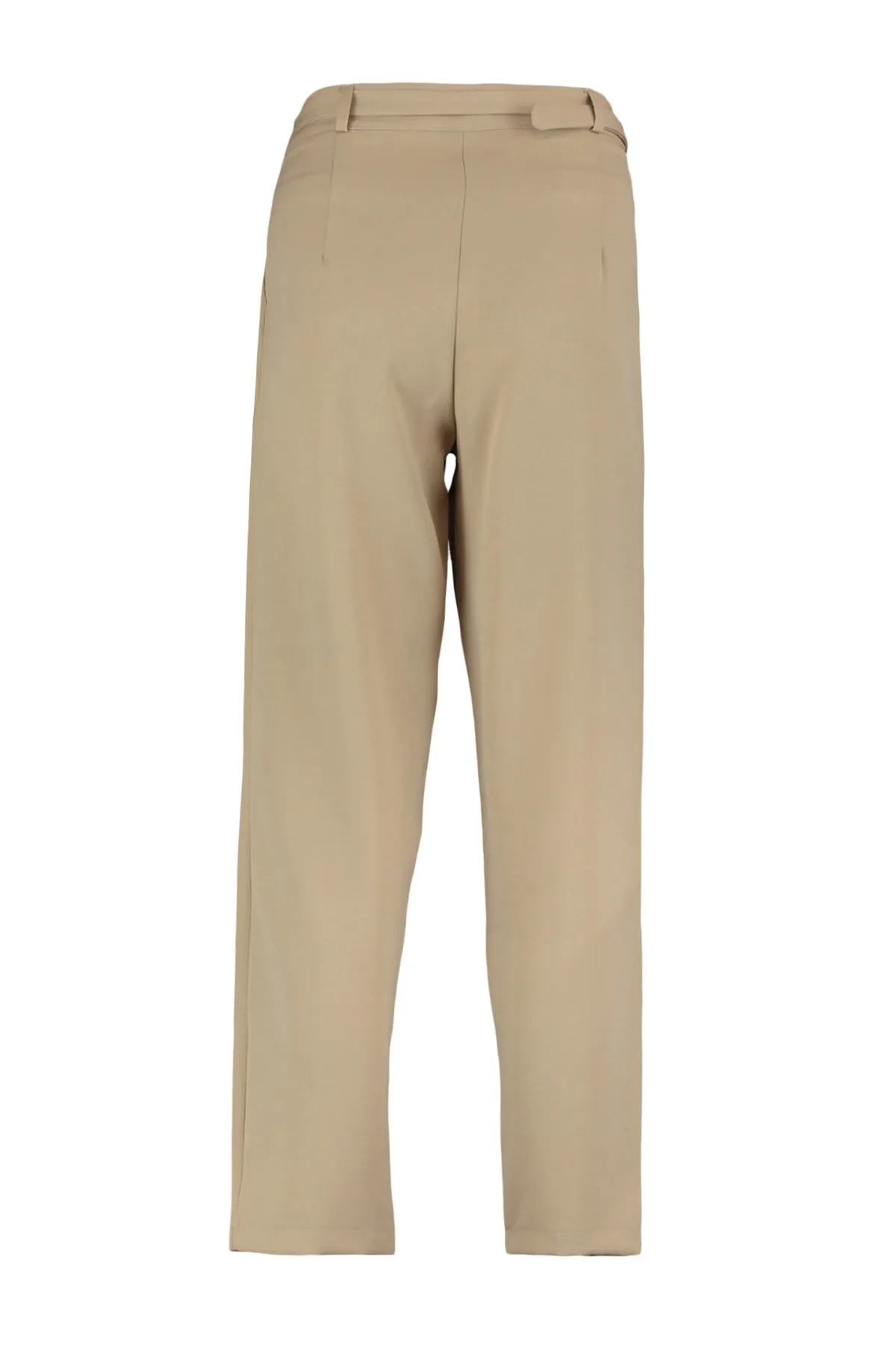Trendyol Collection  Nerzfarbene Webhose mit Gürtel TWOAW23PL00224