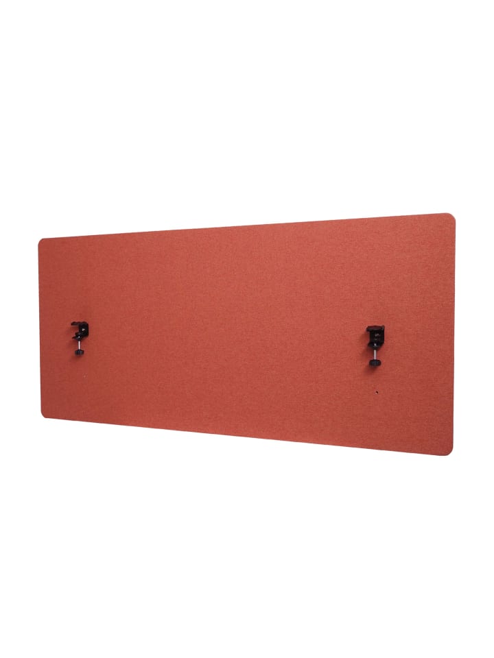 MCW Akustik-Tischtrennwand G75, 60x140cm braun günstig kaufen onesize