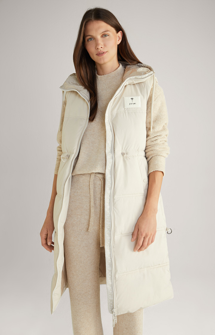 Steppweste in Offwhite