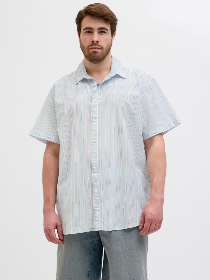 JACK & JONES PLUS Hemd in Skyway günstig kaufen