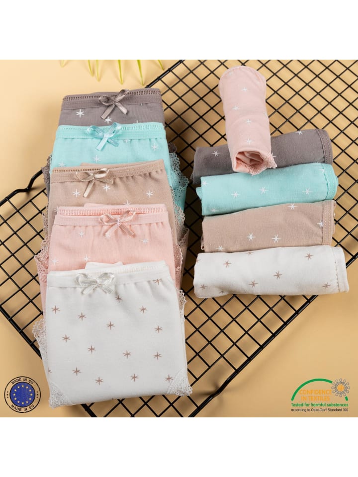 LOREZA 10er Set Slips - Sterne - Bunt günstig kaufen