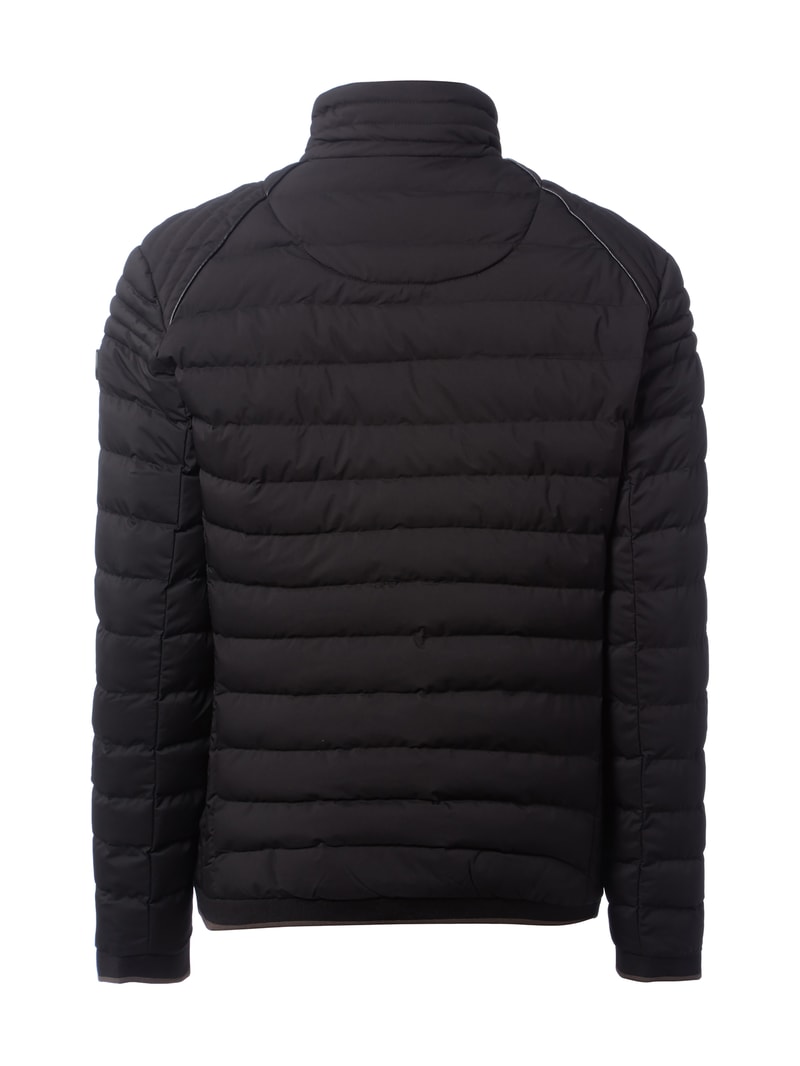 Steppjacke mit Stehkragen Modell 'MOL' in schwarz