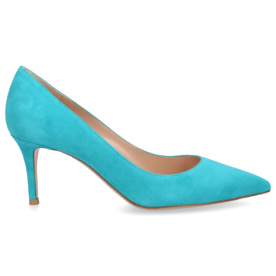 Gianvito Rossi - Pumps GIANVITO 70 Veloursleder - türkis