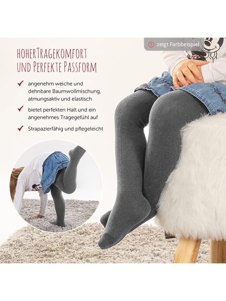 LaLoona Strumpfhose 4er Pack - Rosa Weiß - in rosa,weiss günstig kaufen