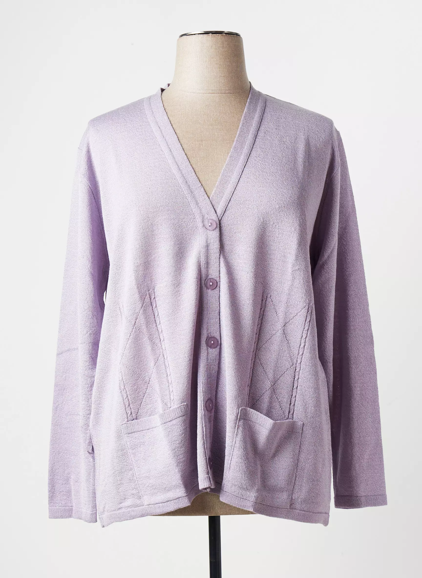 Las Cabrillas Cardigans Femme couleur violet