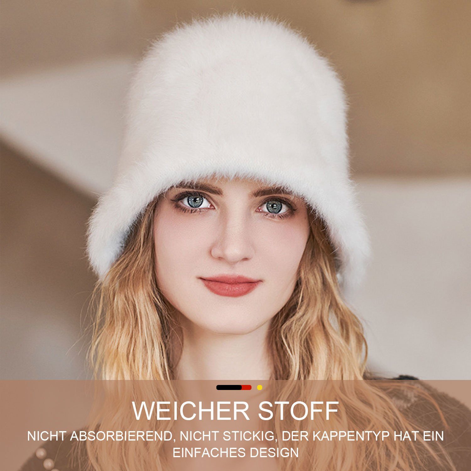 MAGICSHE Fischerhut Herbst/Winter Warme Damenmütze