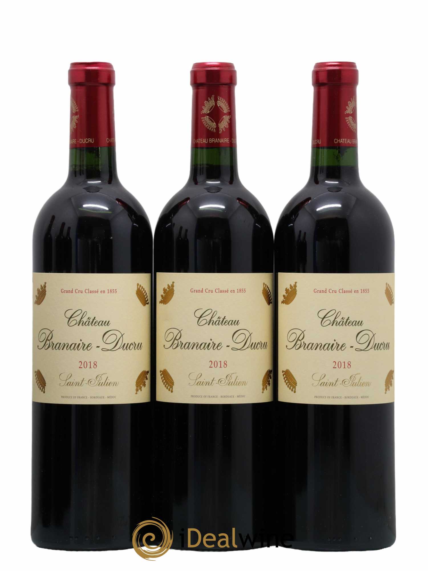 Château Branaire Ducru 4ème Grand Cru Classé  2018 - Lot de 6 Bouteilles