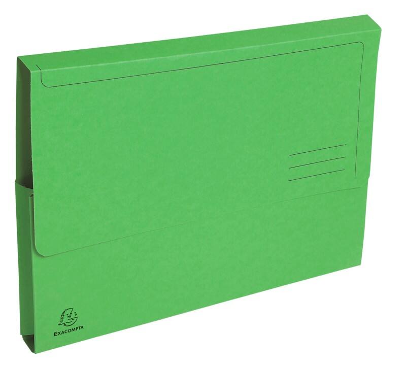 Exacompta Dokumentenmappe 46973E DIN A4 Karton 24 (B) x 32 (H) cm Grün 100 Stück