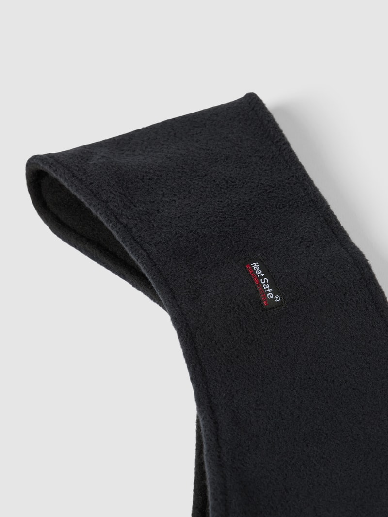 Stirnband mit Label-Applikation in schwarz