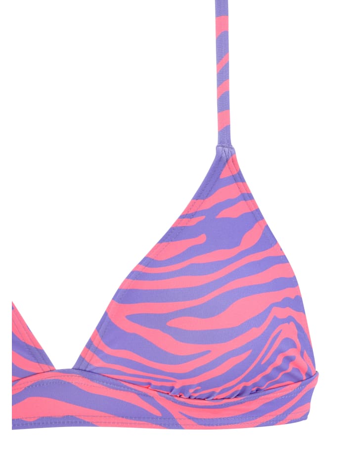 Venice Beach Triangel-Bikini-Top in violett-koralle günstig kaufen