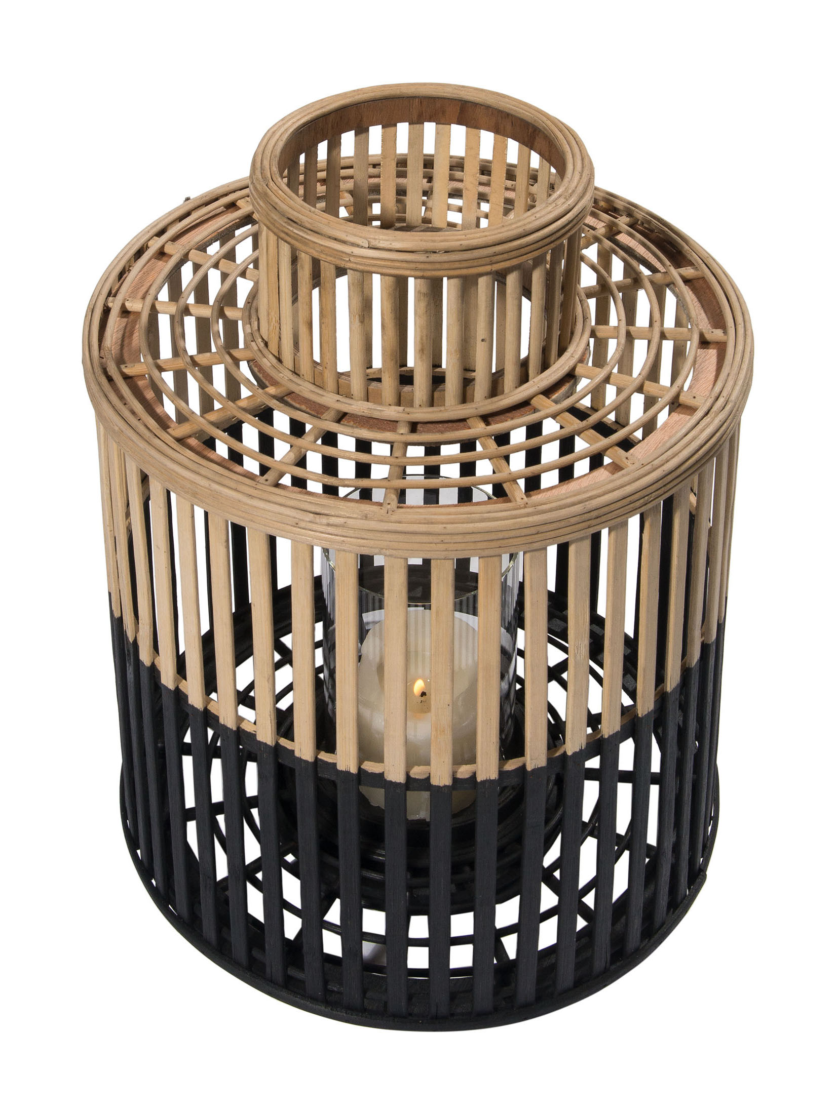 Fargosa Laterne, Beige/Schwarz