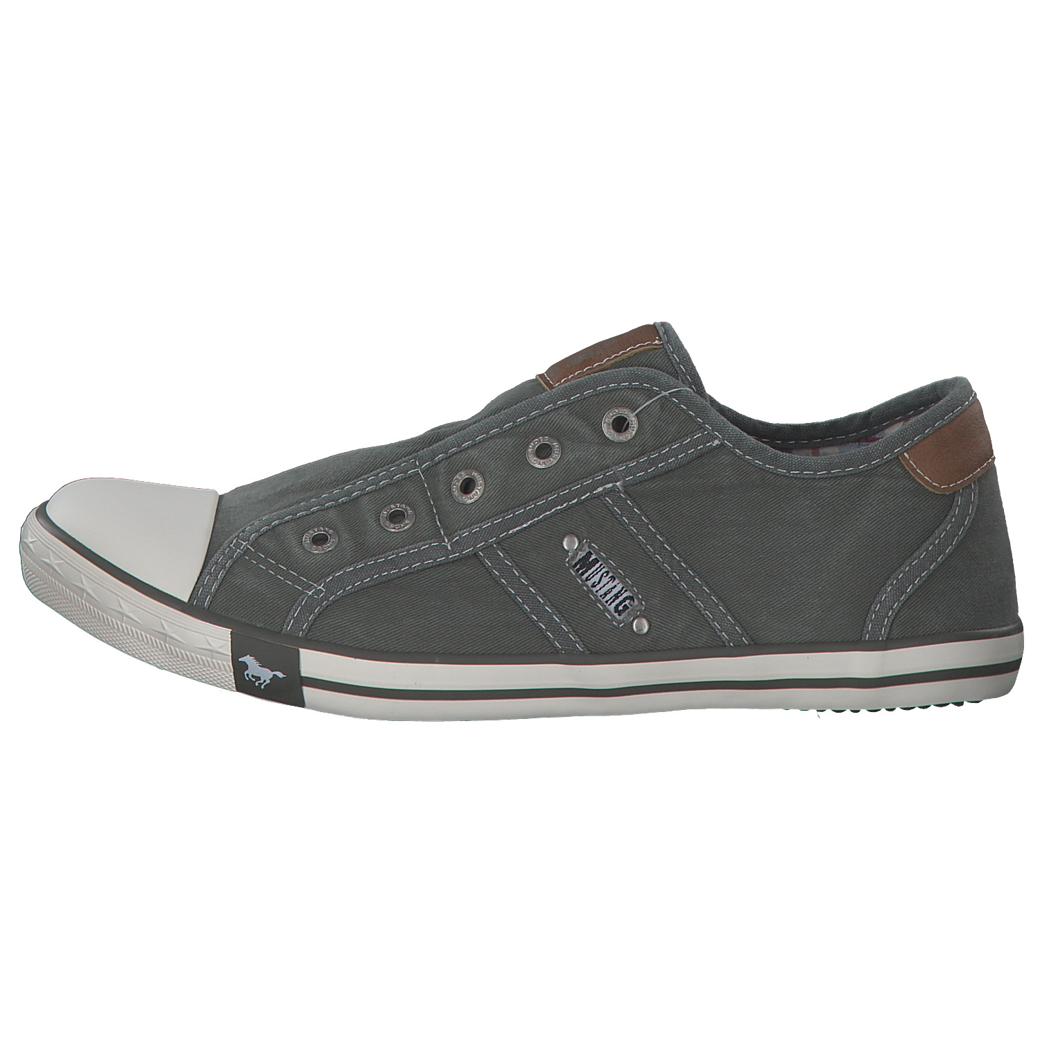 Mustang 1099409, Slipper, Damen, grün/grau