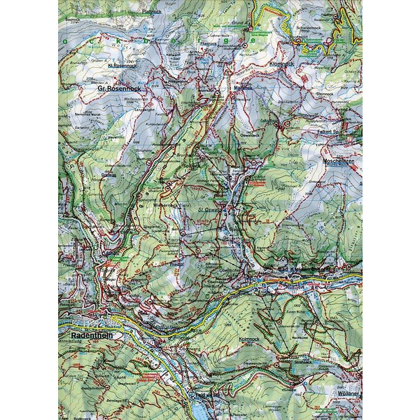 Bad Kleinkirchheim, Nationalpark Nockberge, Millstätter See, Turracher Höhe, Radenthein 1 : 50 000. WK 222 - Wanderkarte