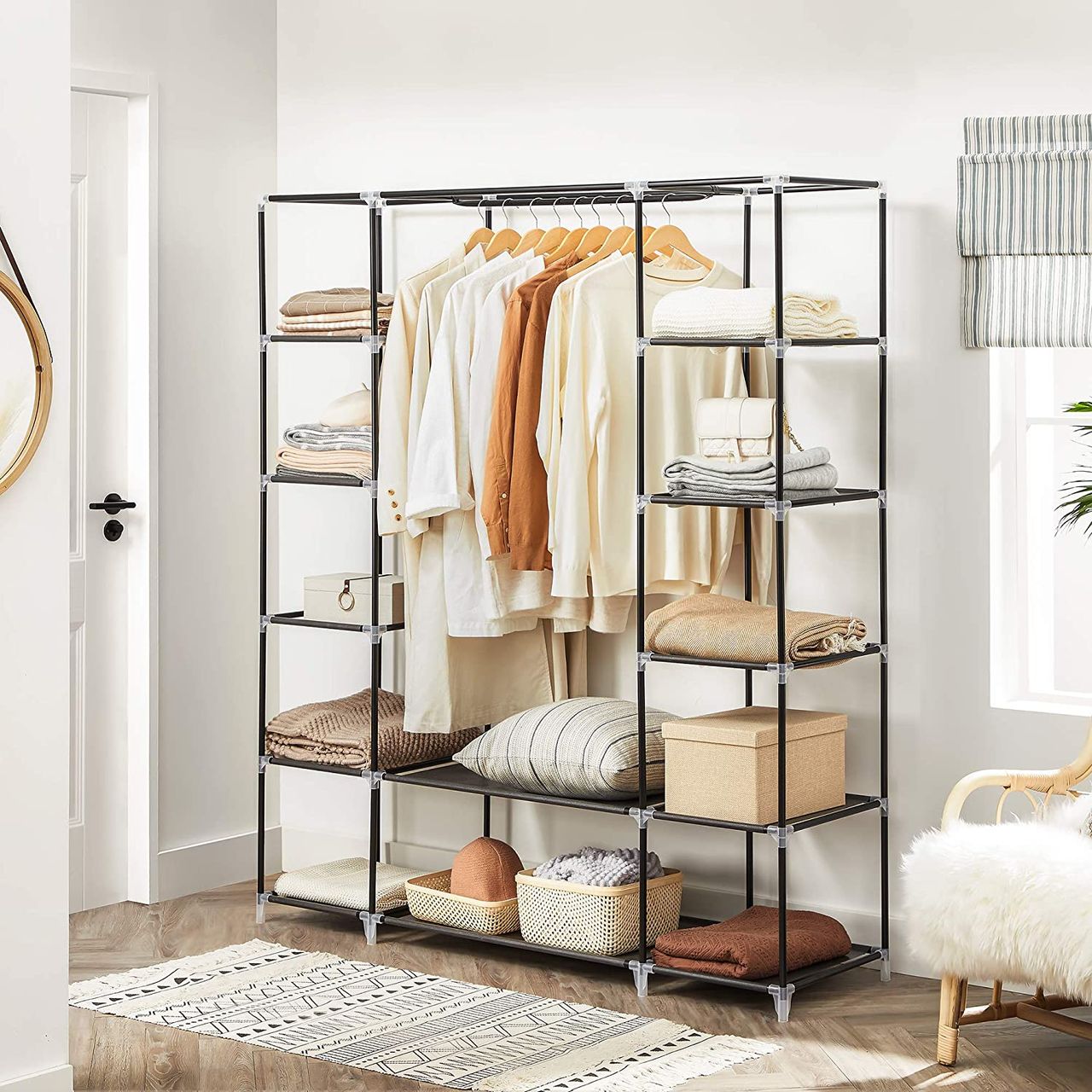 Songmics Kleiderschrank, 150 x 45 x 175 cm